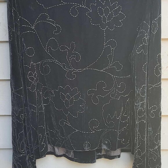 Susan Bristol Vintage Velvet Black Beaded Jacket NWT! NEW! IN BAG. Size 8 - Picture 5 of 13